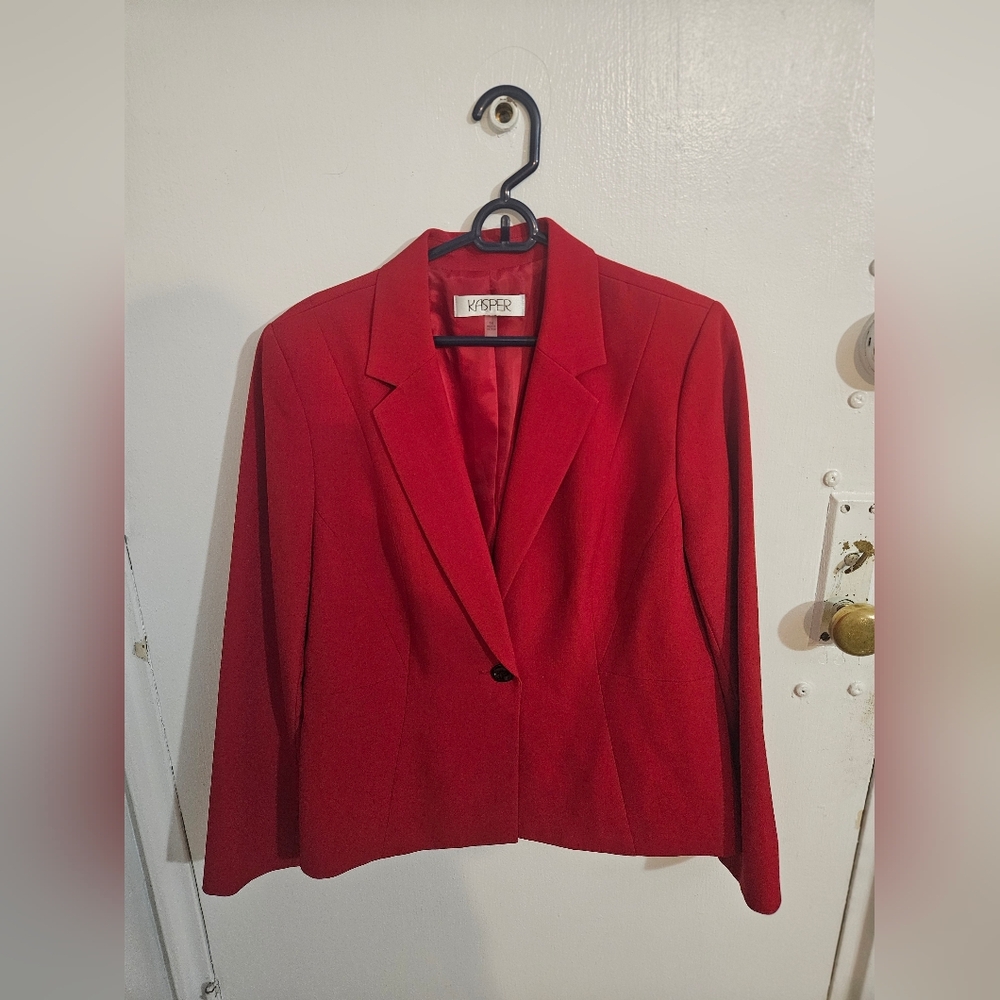 Kasper Women's Vibrant Red Suit Jacket